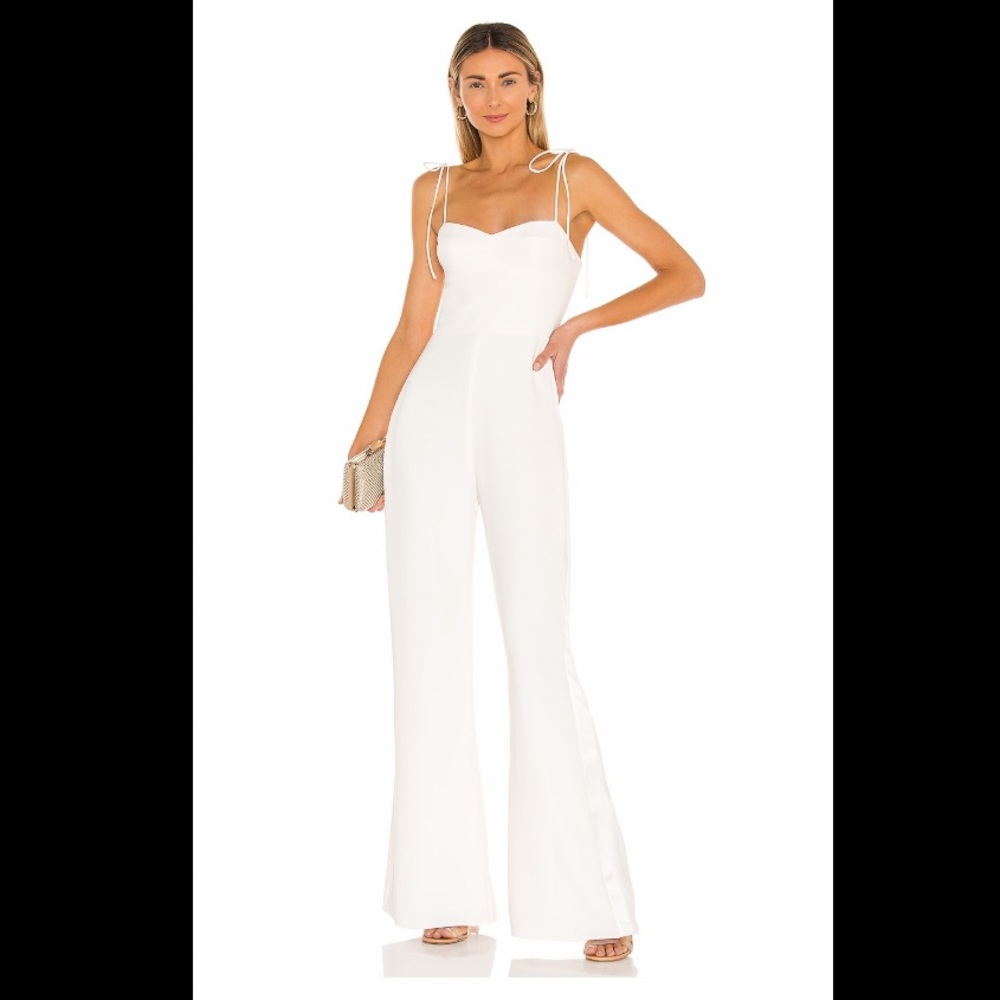 Amanda Uprichard Champagne Jumpsuit